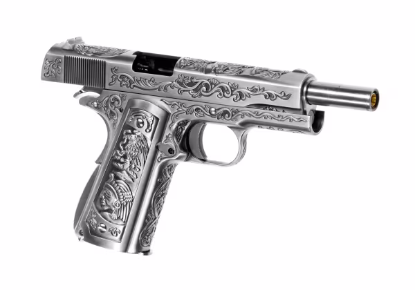 M 1911 Etched Full Metal GBB Floral – Image 6